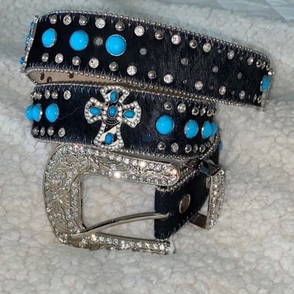 BHW women’s Black Cowhide Belt - Picture 1 of 5